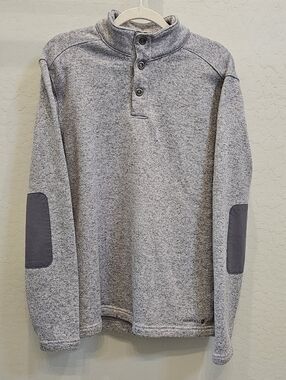 Merrell Light Gray Knit Pullover with Subtle Logo